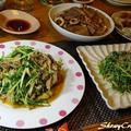 盗んだ水菜をやっと完食！with 豚肉のオイスター炒め(｀･ω･´)シャキーン