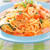 ズッキーニと海老のビスク風スープパスタ