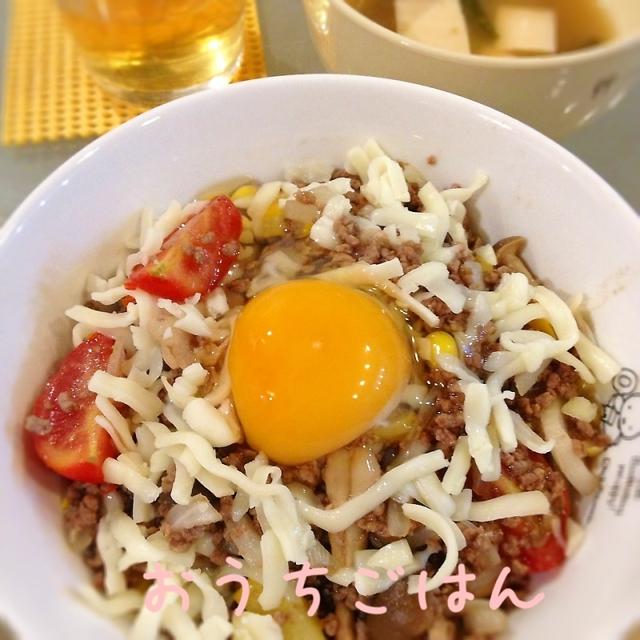 タコライス生卵のせ☆