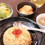 昼カフェ☆チキンカツ炒飯ランチ【レシピ】顔デカイ？