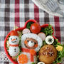 クマちゃん雪だるまのお弁当
