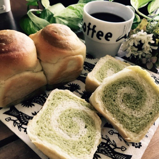 手作り日記♪小さな抹茶の渦巻きパン。と、凹んだ。。。