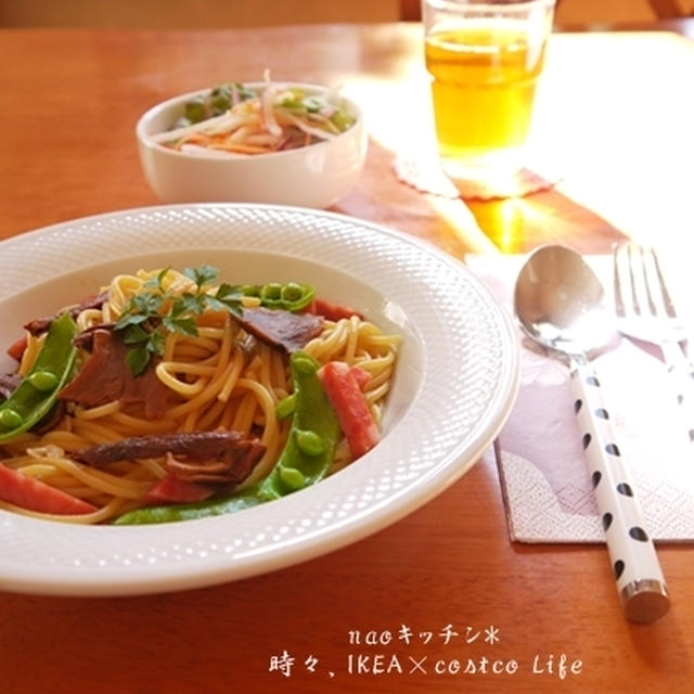 コストコ乾燥ポルチーニでパスタランチ♪