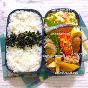 旬のタケノコを入れた主人弁当☆貧血予防‼︎【昆布入り！にんじんしりしり】