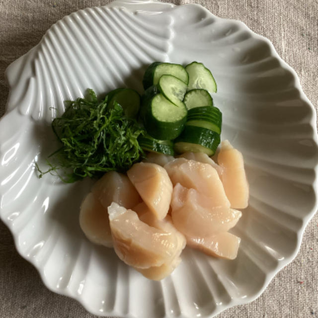 帆立貝柱のお刺身