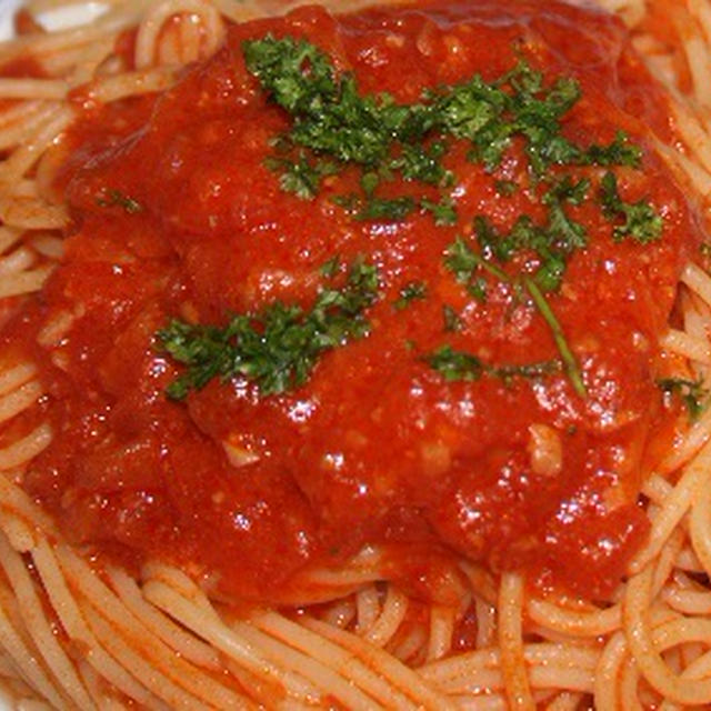 8月27日　　辛いトマトの パスタ