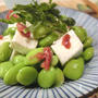 簡単おつまみ☆　枝豆とクリームチーズの梅しそ和え