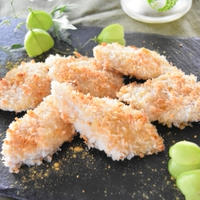揚げないフィッシュフライ。ターメリックで夏にぴったりのおつまみ。