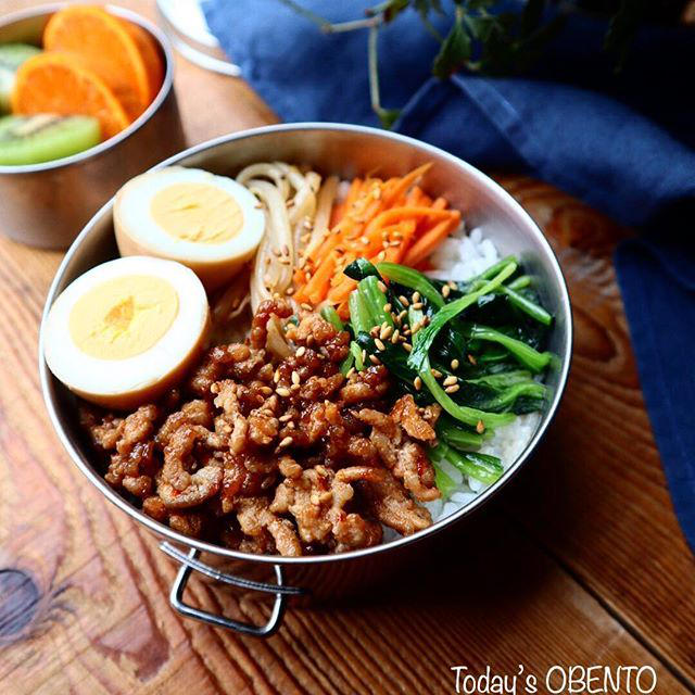 ビビンパ弁当♡【#お弁当#ビビンバ】