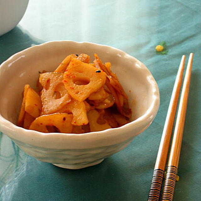 蓮根の甘酢炒め