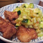 蒸し暑い日にいいかも☆唐揚げ野菜チリソース