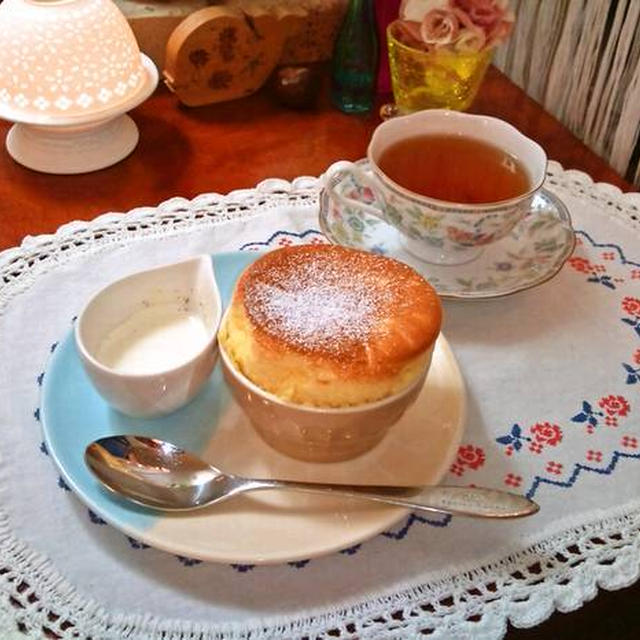 バニラスフレ "Vanilla Souffle" ❤ ふわんふわんの温かいうちに