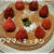 いちごのベイクドチーズケーキ