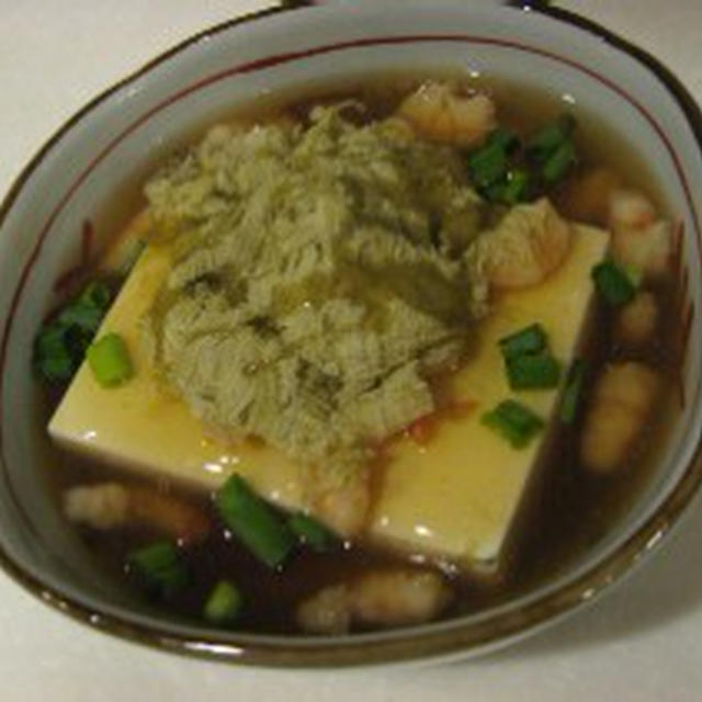 豆腐のとろろ生姜あんかけ