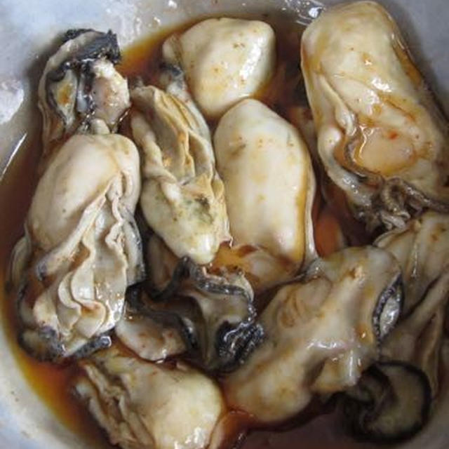 [レシピ] 牡蠣のオリーブオイル漬け