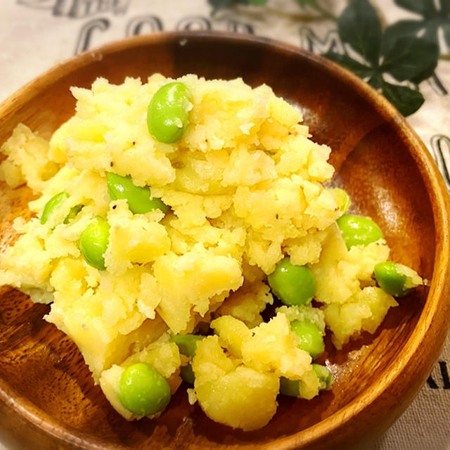 枝豆入り明太ポテトサラダ♪