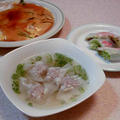 かにかまｄｅ芙蓉蟹やワンタンスープ