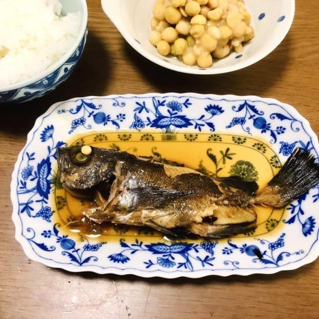 初のメバルの煮つけ　