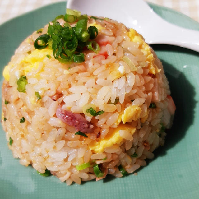 つくれぽの塩辛チャーハン