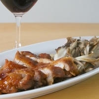 鶏の照り焼き　-日本ワインと和食をあじわう-