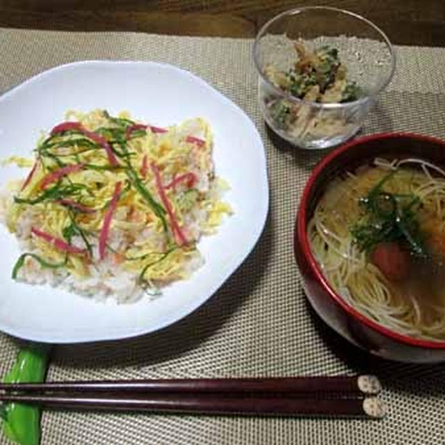 暑い日には・・・ゴーヤと鶏ささ身の胡麻和え と 簡単献立