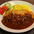 ハイカロリー増し増し・・・カツカレー・・・ブロッコリーと葉っぱのミモザサラダ♪・・♪