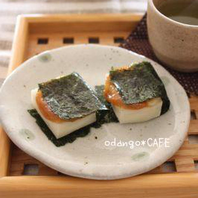 おやつにどうぞ♪メープル味噌の磯辺餅