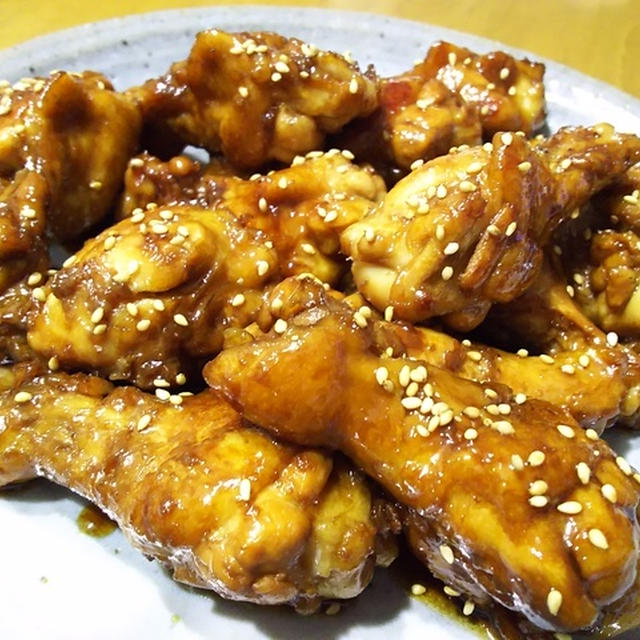 鶏手羽元の甘辛煮(*^^)v