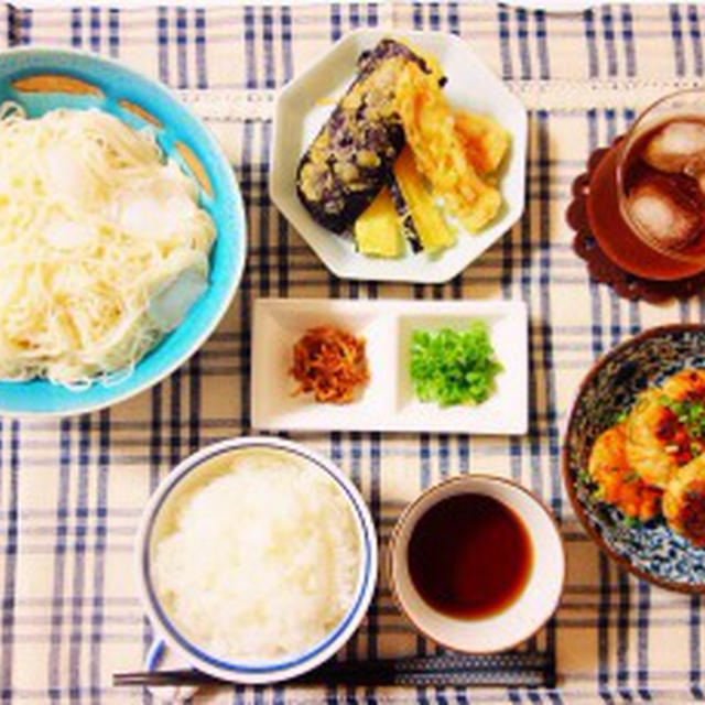 『夏の素麺 定食』
