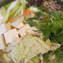 白胡麻味噌スープの野菜鍋