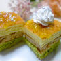 ひし形３色パンケーキ♪ひな祭りをちょっと意識