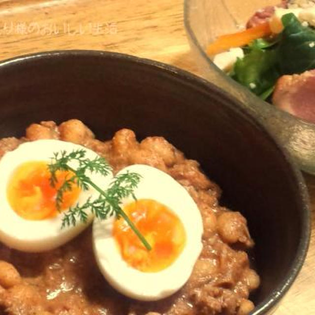 大豆とひき肉のヨーグルトカレー