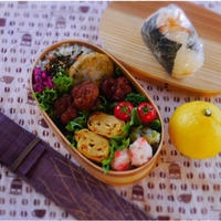 がんばれ月曜日の旦那くん弁当＊だし醤油のからあげ♪