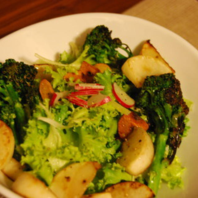 鎌倉野菜のサラダ&キャベツとひき肉のミルフィーユグラタン