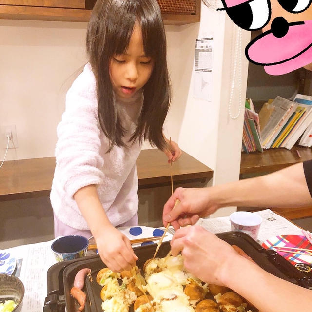 入試前日はたこ焼きです！