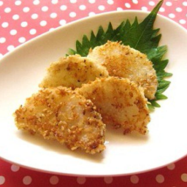 長芋のチーズパン粉焼き