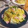 【週末ランチ♪15分deハムとキャベツの中華パスタと夢の国へ】