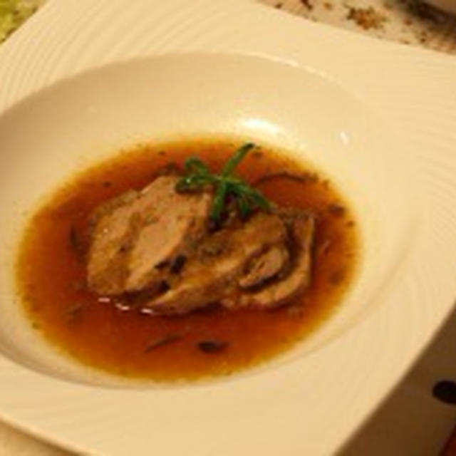 [だし×オイル]豚ヒレ肉のおろし玉ねぎ煮込み♪