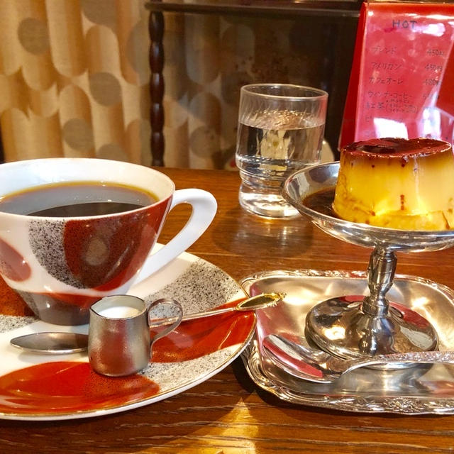 モトマチ喫茶　神戸元町の喫茶店　カスタードプリンにハマりました