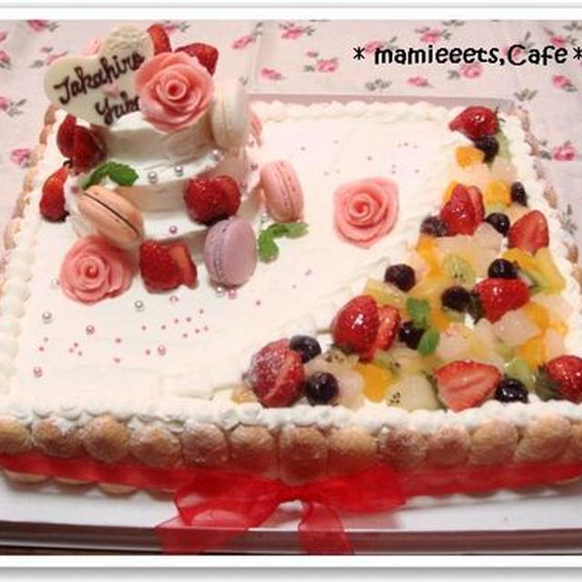 手作りウェディングケーキ By Mamieee さん レシピブログ 料理ブログのレシピ満載
