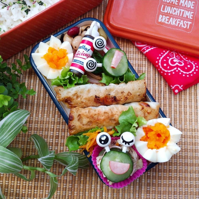 梅雨モードカエルさん弁当 その２