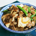 【簡単・炒め物・メイン料理】シナモン香る♪豆腐と豚肉の中華風炒め