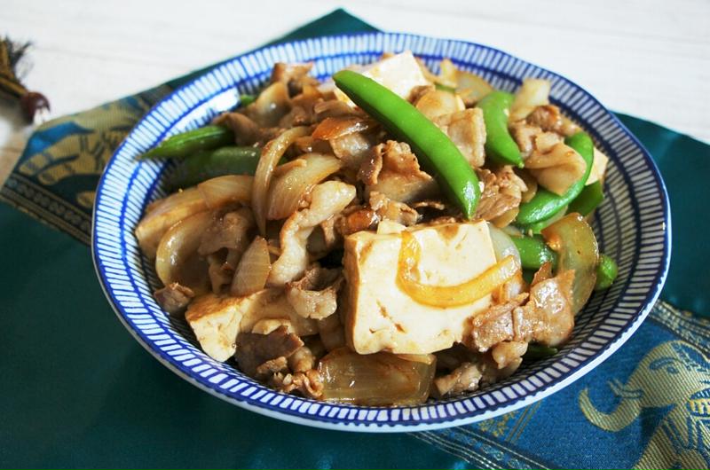 【簡単・炒め物・メイン料理】シナモン香る♪豆腐と豚肉の中華風炒め
