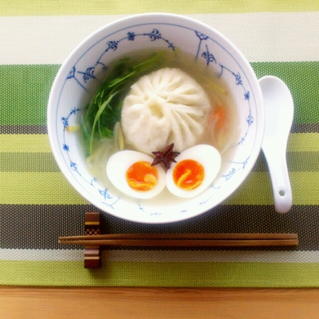 551蓬莱肉まんアレンジでスープ肉まんの朝ごはん By はぎ代さん レシピブログ 料理ブログのレシピ満載