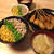 昨夜は簡単三色丼など～