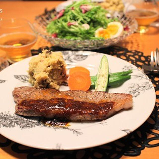 ストウブで『ステーキ』な夜。