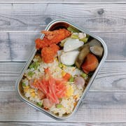 12/23～12/26のお弁当（ウインナー炒飯、豚肉のコチュジャン炒め、豚肉のそぼろ炒め）