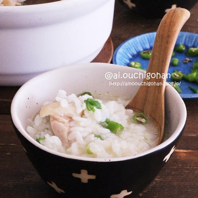 【レシピ】手軽に作れる参鶏湯風おかゆ♡#サムゲタン #参鶏湯 #おかゆ #朝ごはん #韓国料理