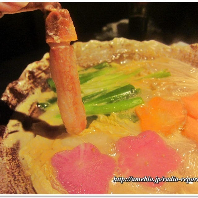 飲み放題・魚沼美食10品コース4999円☆真鯛と北陸蟹の雲丹しゃぶ（魚沼屋・赤坂）