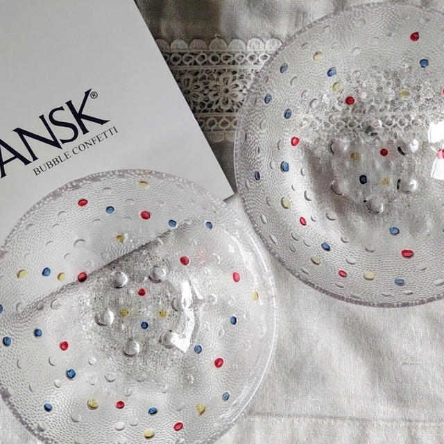 DANSK社のバブルコンフェティのペアボウルが我が家に。器から料理を楽しむ